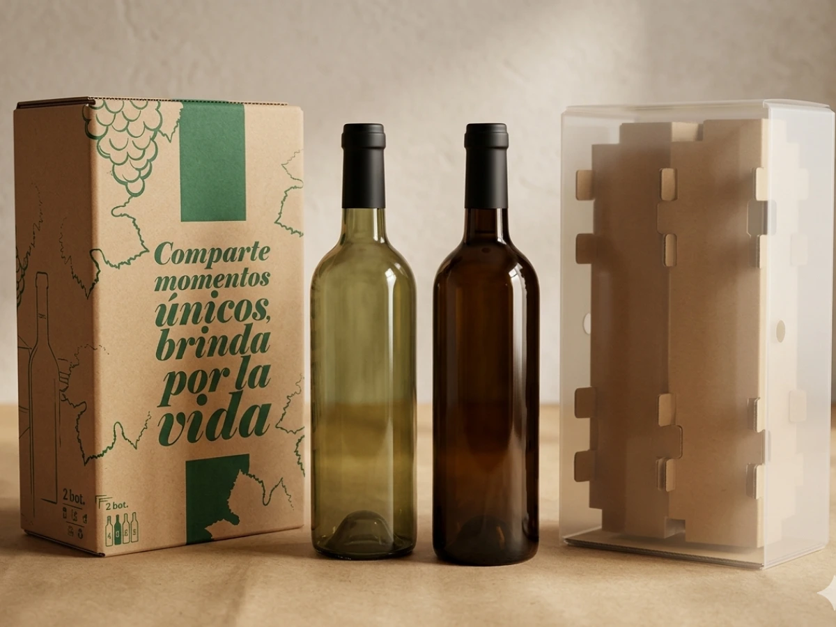 packaging de botellas de vino